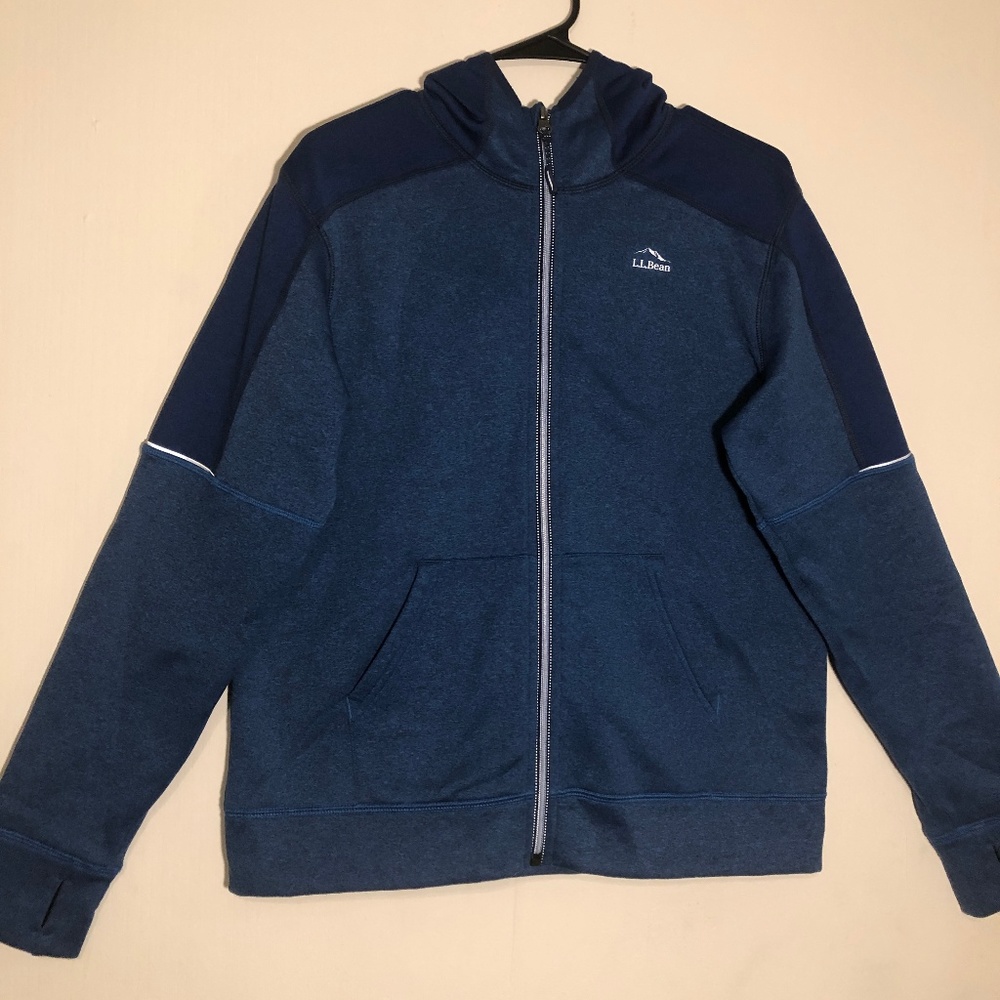 L.L. Bean Boys' Fleece Hoodie Full-Zip Colorblock